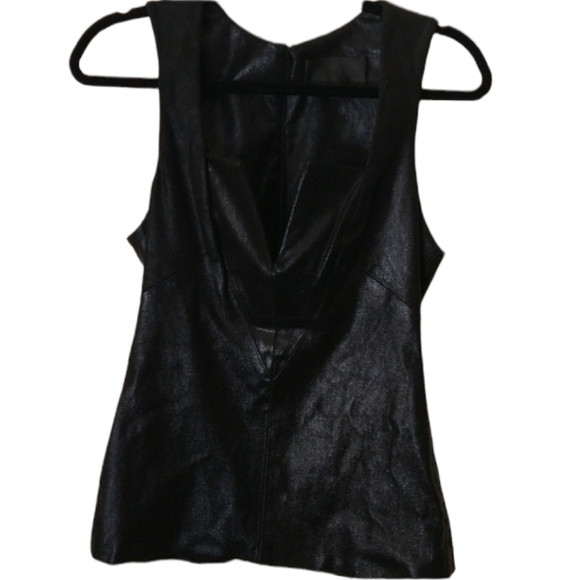 NWOT! CUSHNIE ET OCHS leather top size 6 - Picture 5 of 12